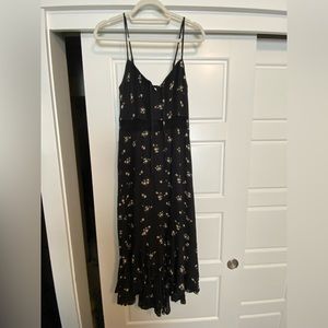Abercrombie & Fitch black floral summer dress